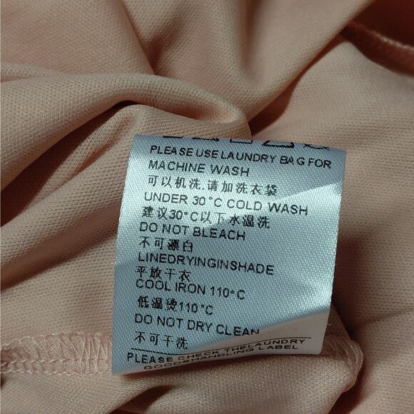 Miusol Mother Of Bride Formal Dress Women's XL Pink Chiffon Wedding Party Maxi - Picture 10 of 10